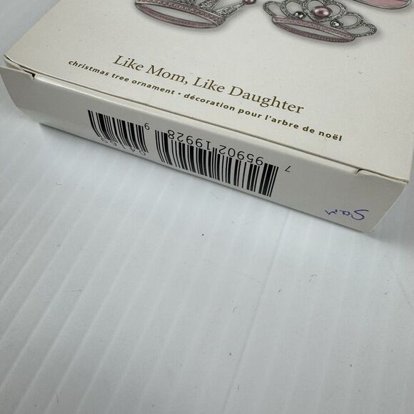 Hallmark Ornament Like Mom Like Daughter Pink Crowns Tiara - Picture 7 of 10